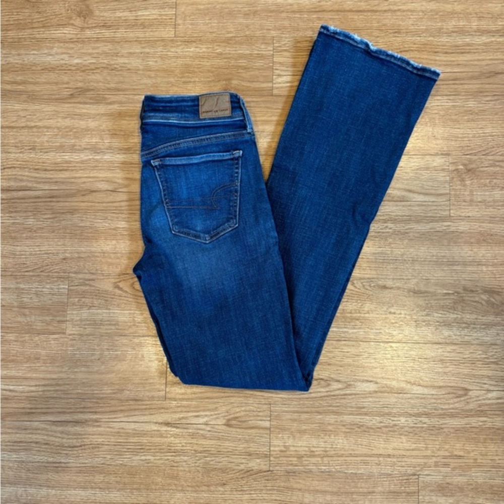 American Eagle Outfitters Women's Dark Blue Boot Cut Jeans